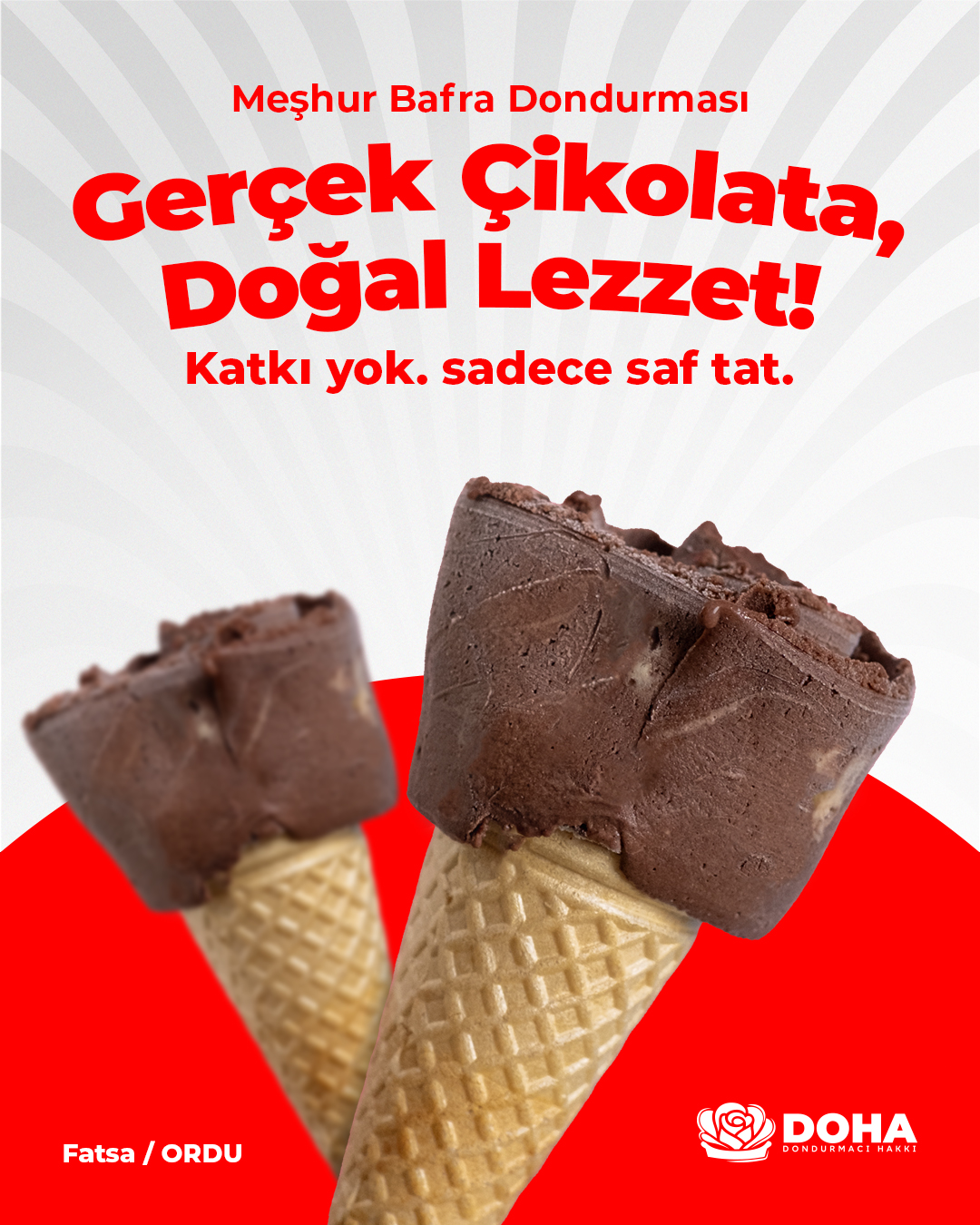 Sosyal Medya Tasarımı | Dondurma Markası Reklam Görselleri